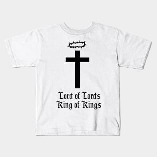 Lord of Lords King of Kings Christian Cross design Kids T-Shirt